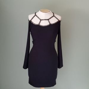 Avec Black Long Sleeve Dress